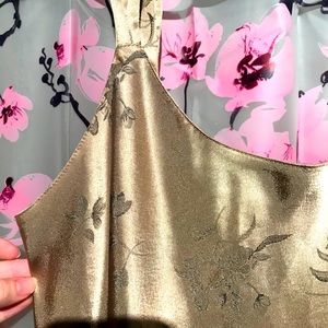 Long golden night gown/dress